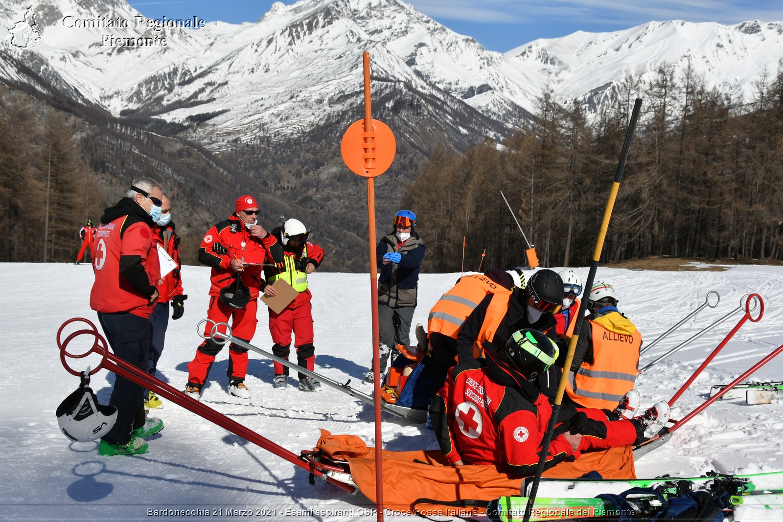 Bardonecchia 21 Marzo 2021 - Esami aspiranti OSP - Croce Rossa Italiana - Comitato Regionale del Piemonte