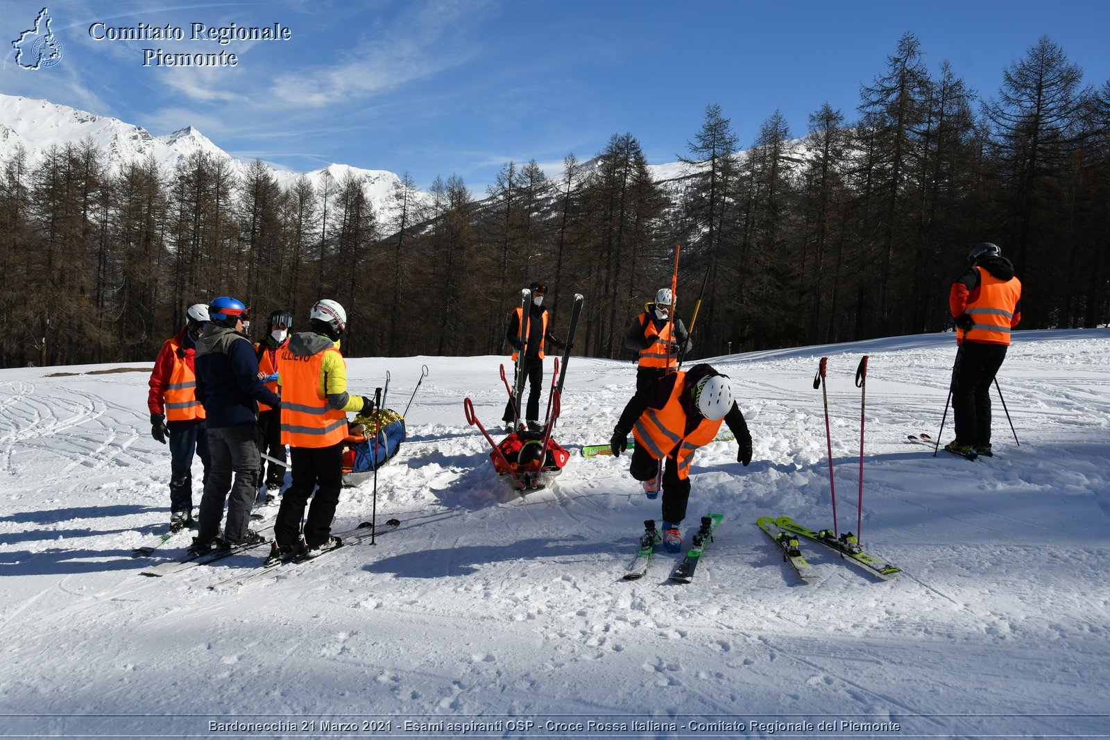 Bardonecchia 21 Marzo 2021 - Esami aspiranti OSP - Croce Rossa Italiana - Comitato Regionale del Piemonte