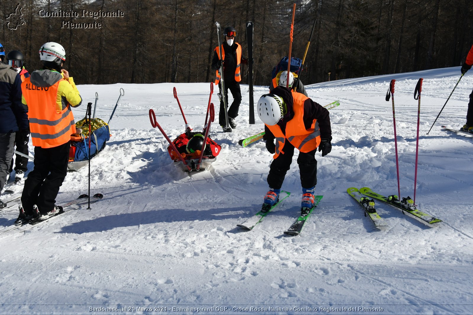 Bardonecchia 21 Marzo 2021 - Esami aspiranti OSP - Croce Rossa Italiana - Comitato Regionale del Piemonte