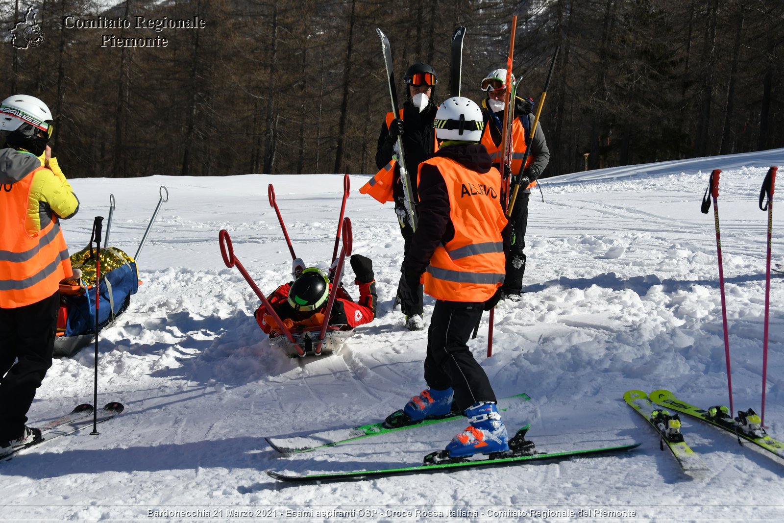 Bardonecchia 21 Marzo 2021 - Esami aspiranti OSP - Croce Rossa Italiana - Comitato Regionale del Piemonte