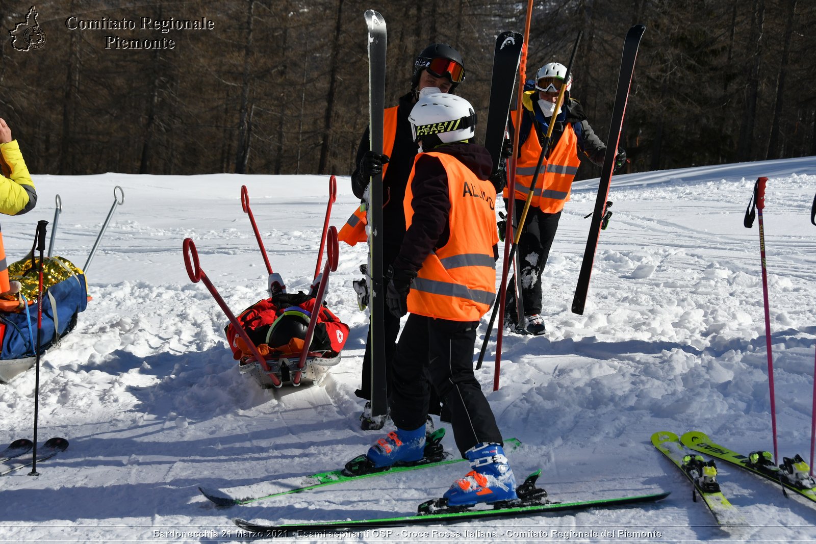 Bardonecchia 21 Marzo 2021 - Esami aspiranti OSP - Croce Rossa Italiana - Comitato Regionale del Piemonte