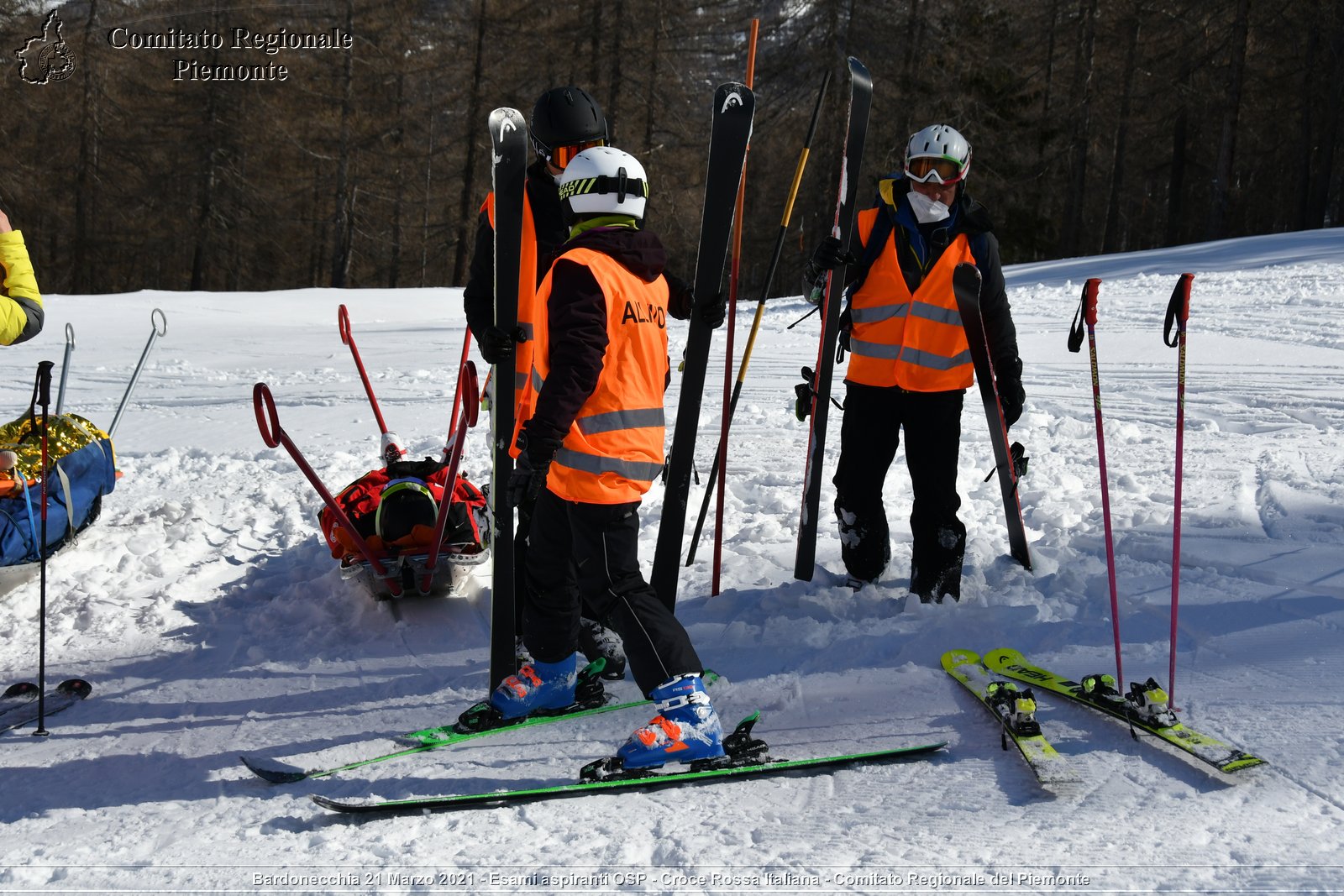 Bardonecchia 21 Marzo 2021 - Esami aspiranti OSP - Croce Rossa Italiana - Comitato Regionale del Piemonte