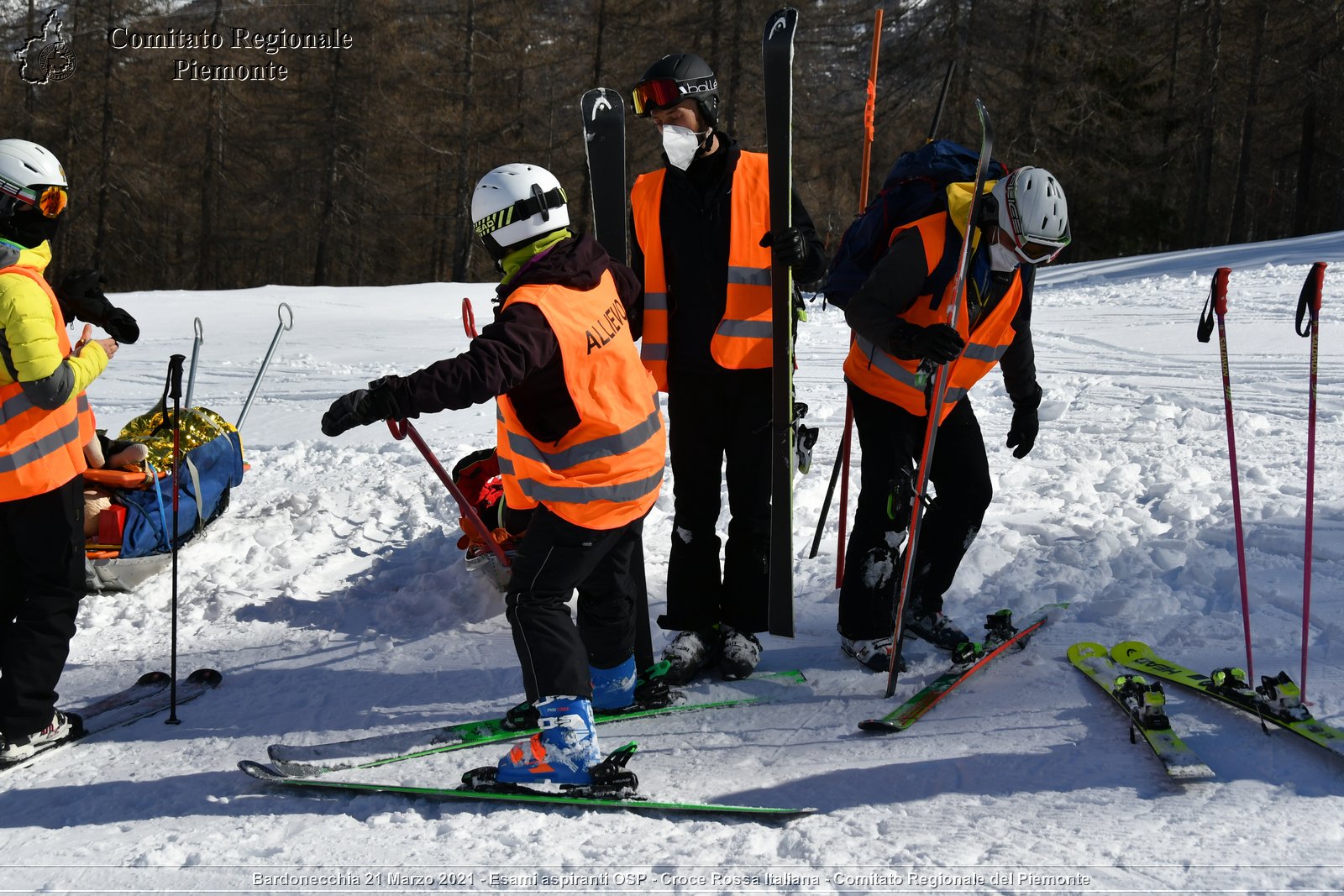 Bardonecchia 21 Marzo 2021 - Esami aspiranti OSP - Croce Rossa Italiana - Comitato Regionale del Piemonte