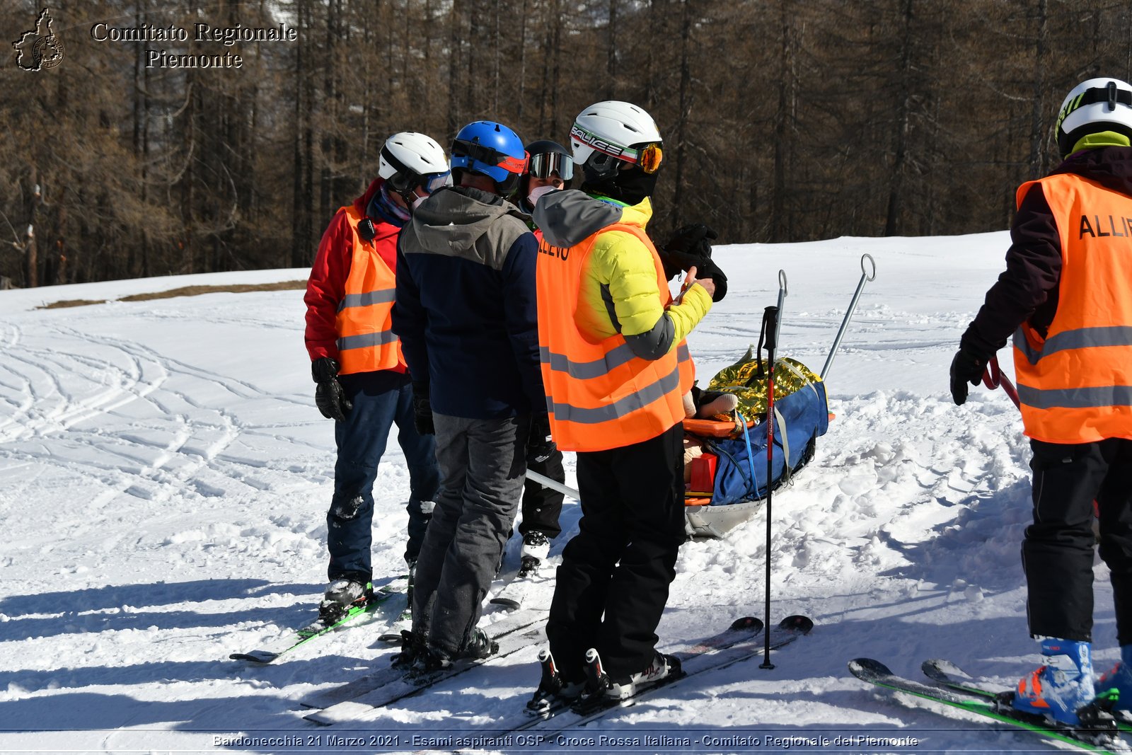 Bardonecchia 21 Marzo 2021 - Esami aspiranti OSP - Croce Rossa Italiana - Comitato Regionale del Piemonte