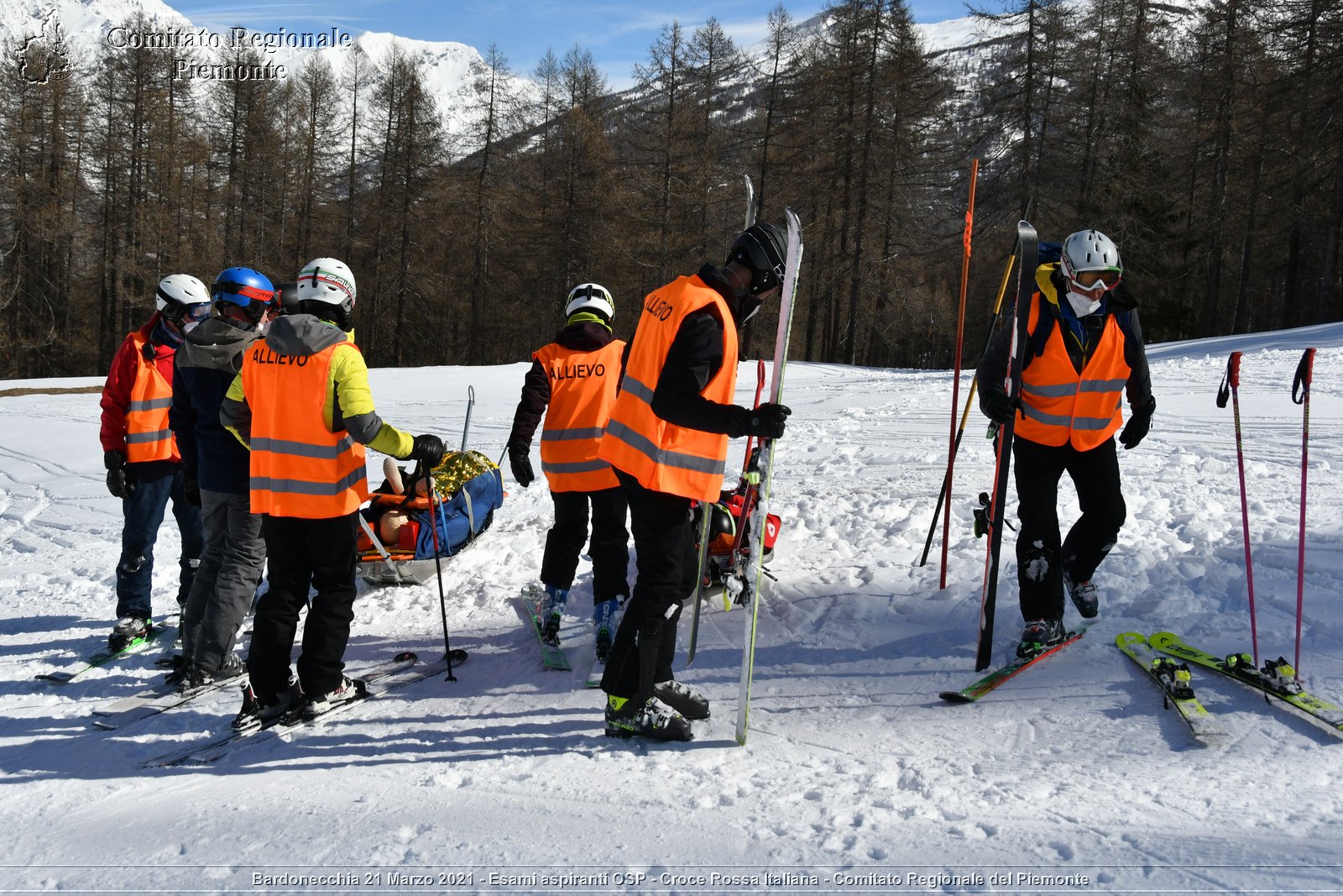 Bardonecchia 21 Marzo 2021 - Esami aspiranti OSP - Croce Rossa Italiana - Comitato Regionale del Piemonte