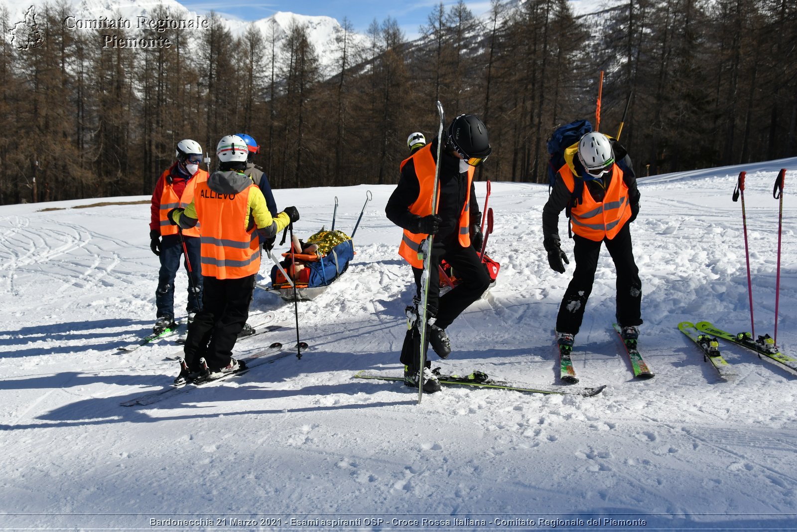 Bardonecchia 21 Marzo 2021 - Esami aspiranti OSP - Croce Rossa Italiana - Comitato Regionale del Piemonte