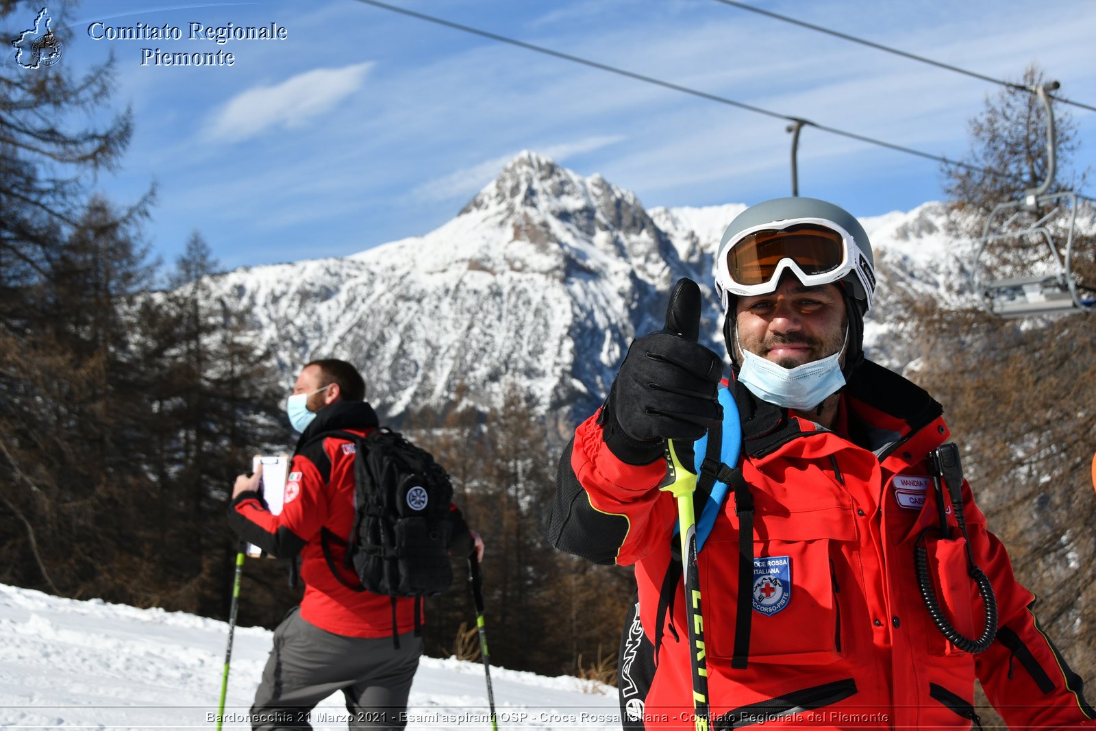 Bardonecchia 21 Marzo 2021 - Esami aspiranti OSP - Croce Rossa Italiana - Comitato Regionale del Piemonte