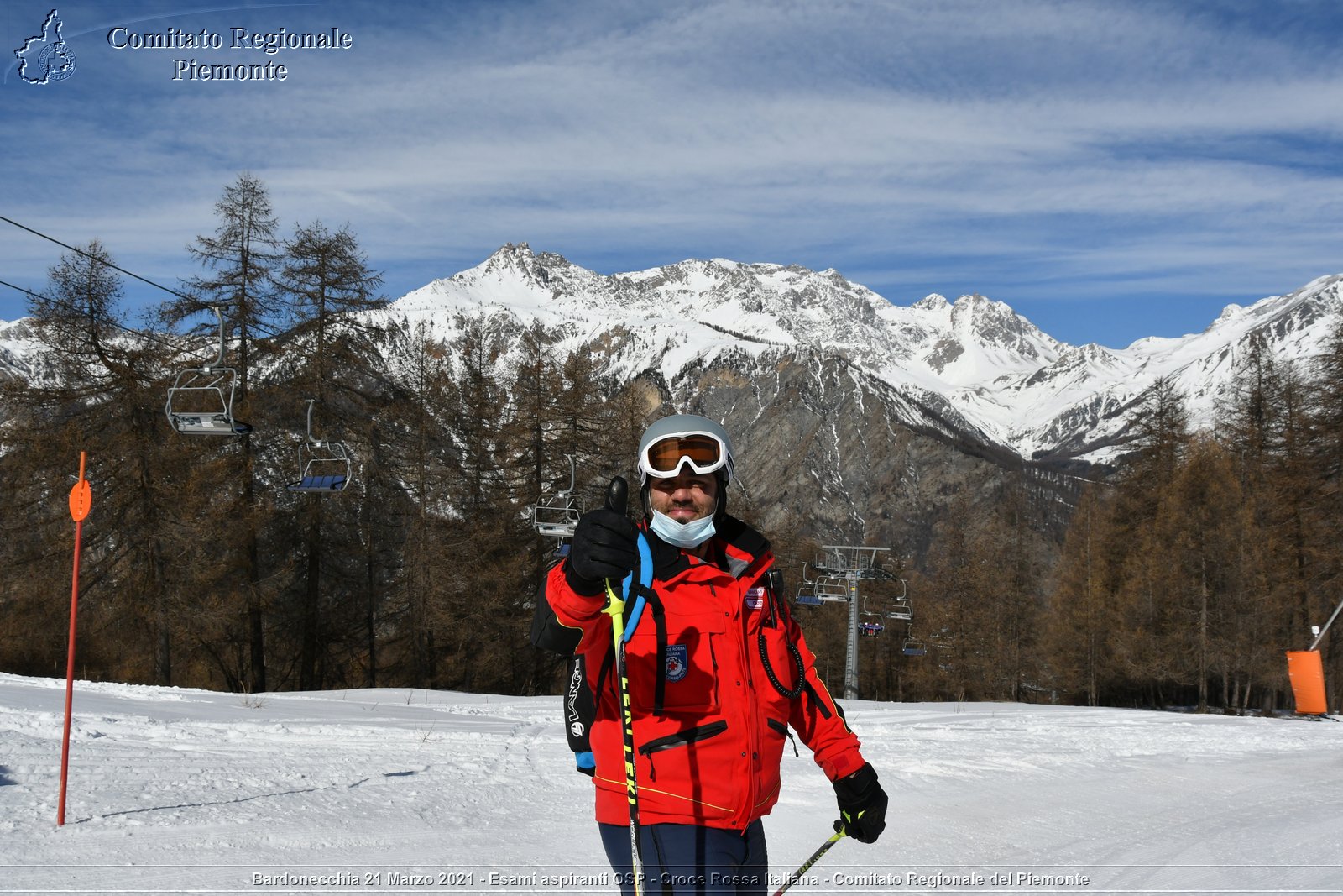 Bardonecchia 21 Marzo 2021 - Esami aspiranti OSP - Croce Rossa Italiana - Comitato Regionale del Piemonte