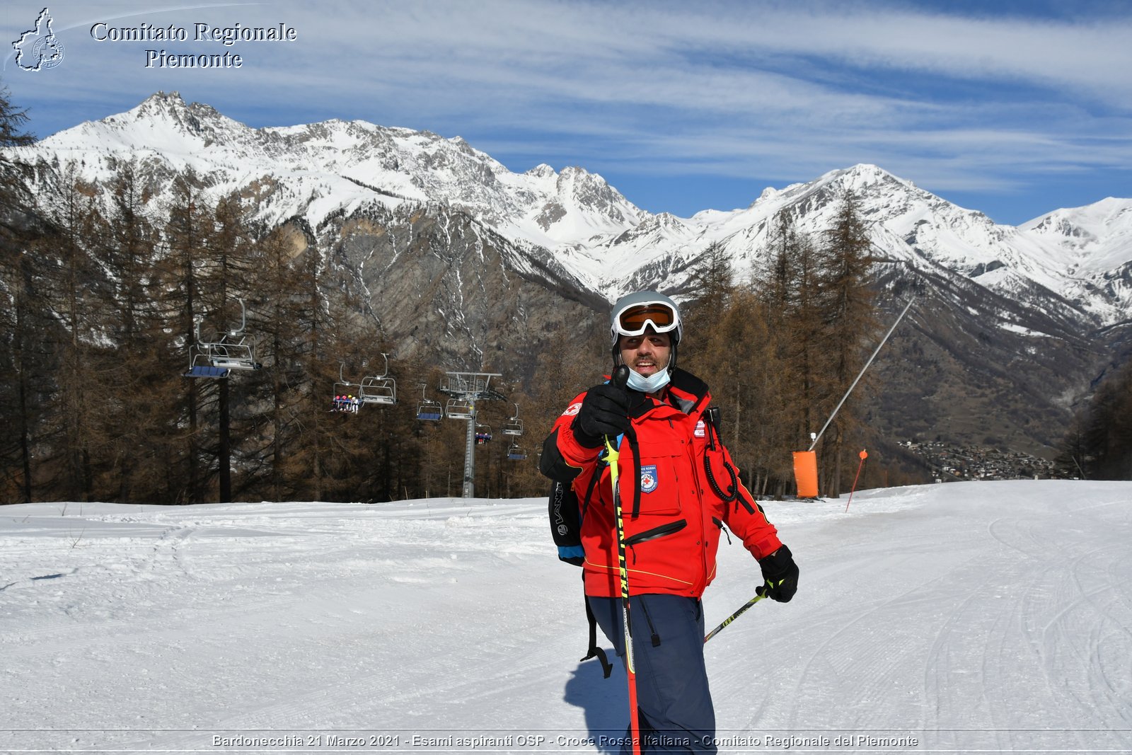 Bardonecchia 21 Marzo 2021 - Esami aspiranti OSP - Croce Rossa Italiana - Comitato Regionale del Piemonte