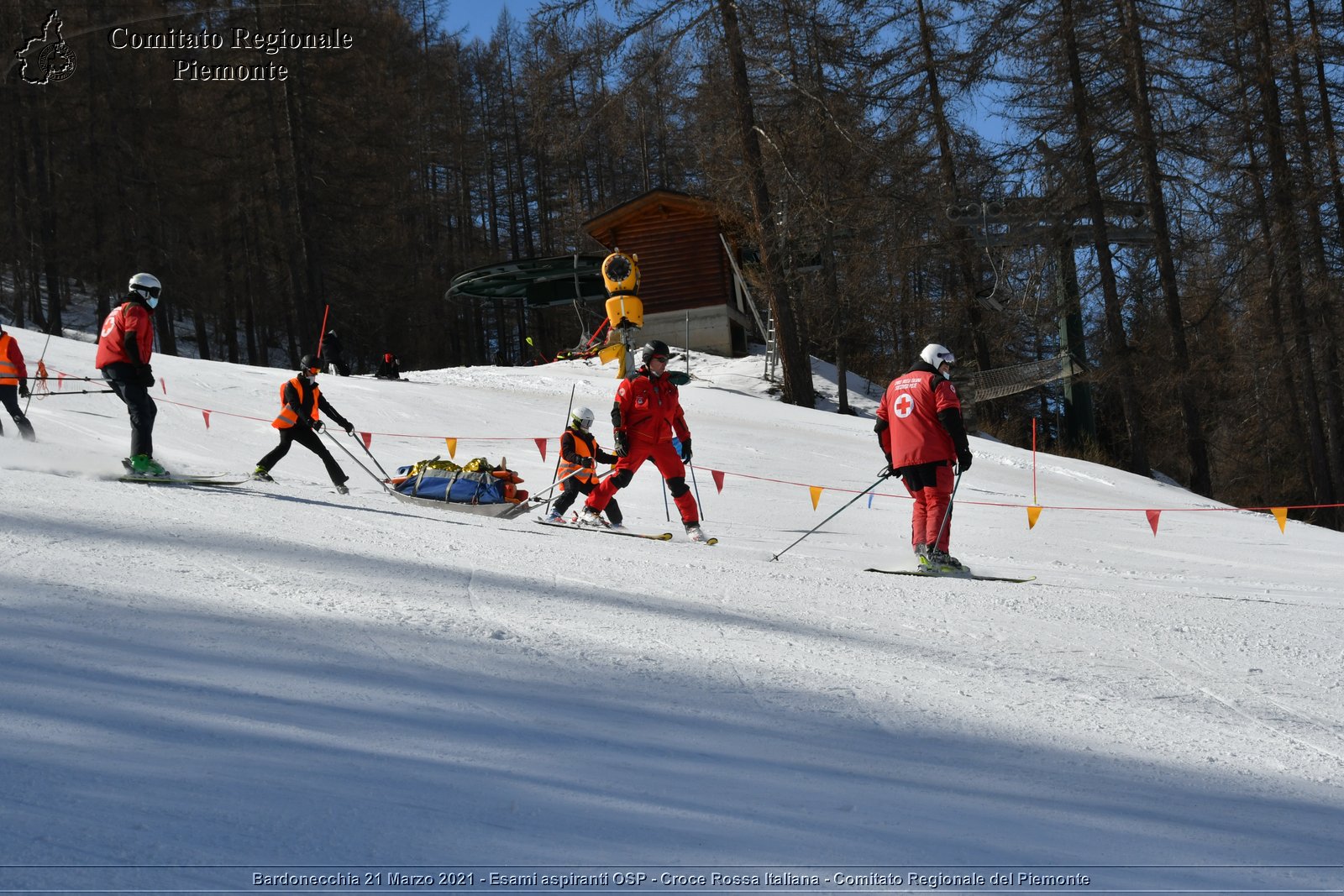 Bardonecchia 21 Marzo 2021 - Esami aspiranti OSP - Croce Rossa Italiana - Comitato Regionale del Piemonte