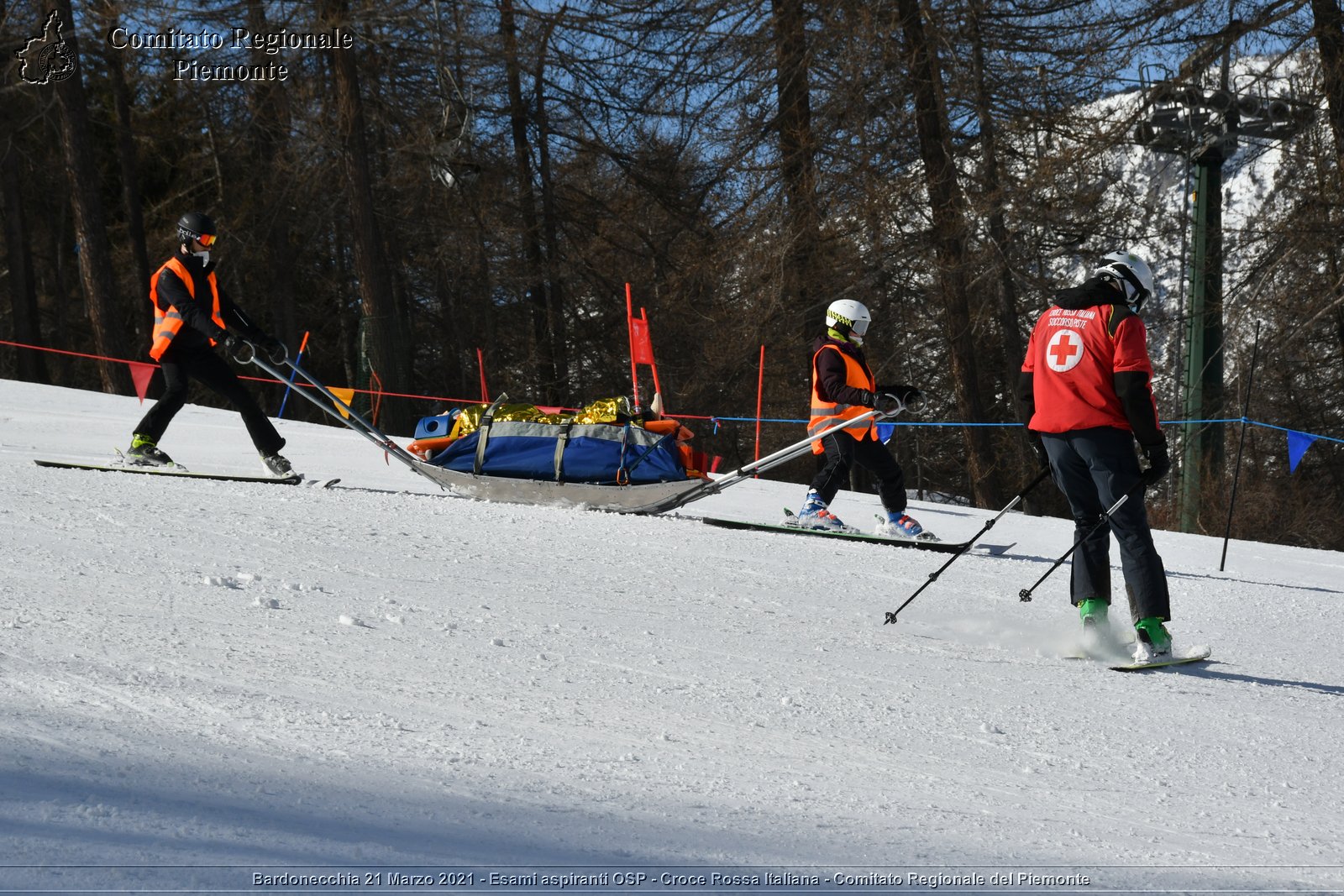 Bardonecchia 21 Marzo 2021 - Esami aspiranti OSP - Croce Rossa Italiana - Comitato Regionale del Piemonte