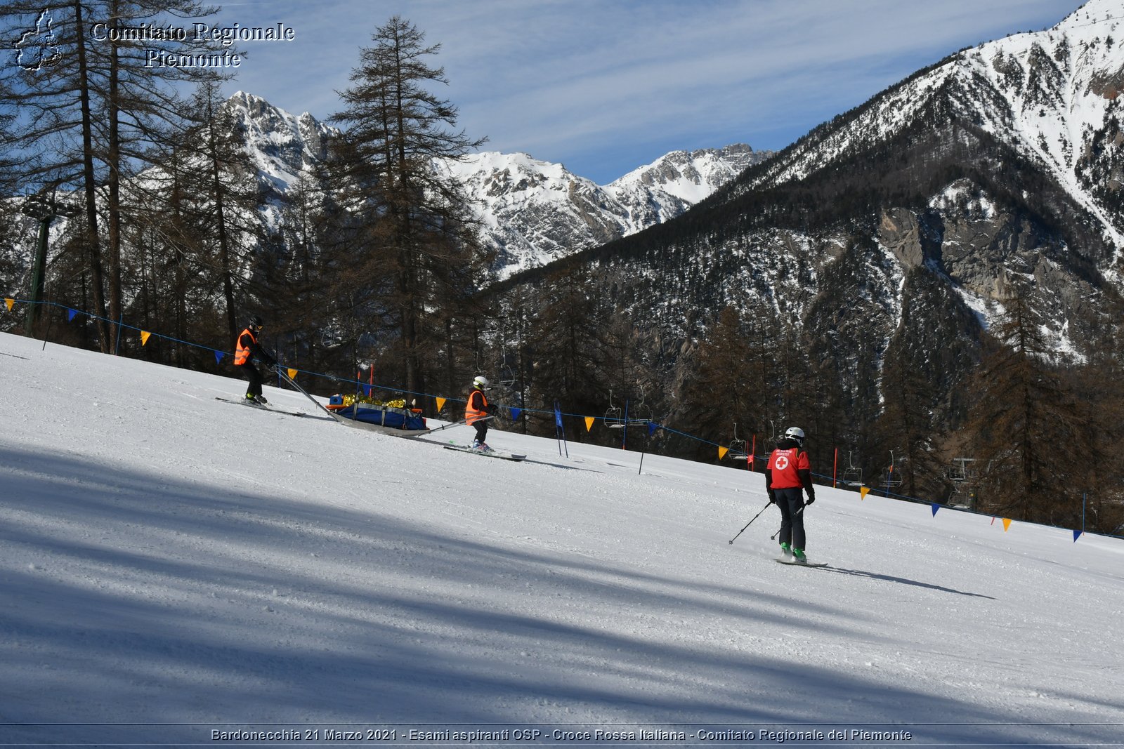 Bardonecchia 21 Marzo 2021 - Esami aspiranti OSP - Croce Rossa Italiana - Comitato Regionale del Piemonte