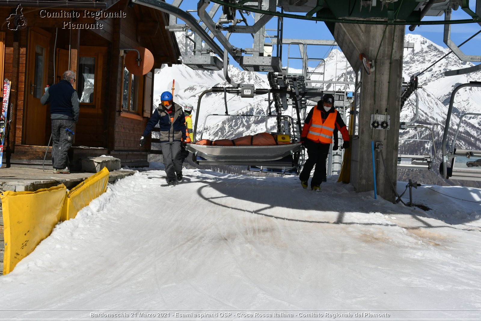 Bardonecchia 21 Marzo 2021 - Esami aspiranti OSP - Croce Rossa Italiana - Comitato Regionale del Piemonte