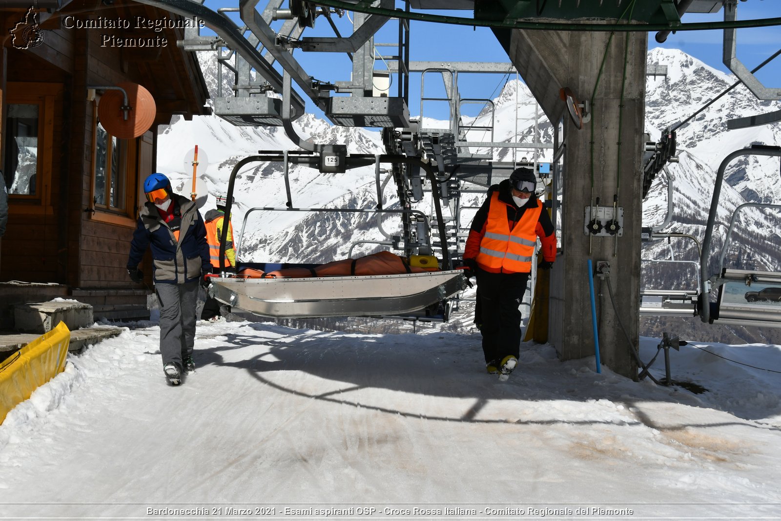 Bardonecchia 21 Marzo 2021 - Esami aspiranti OSP - Croce Rossa Italiana - Comitato Regionale del Piemonte