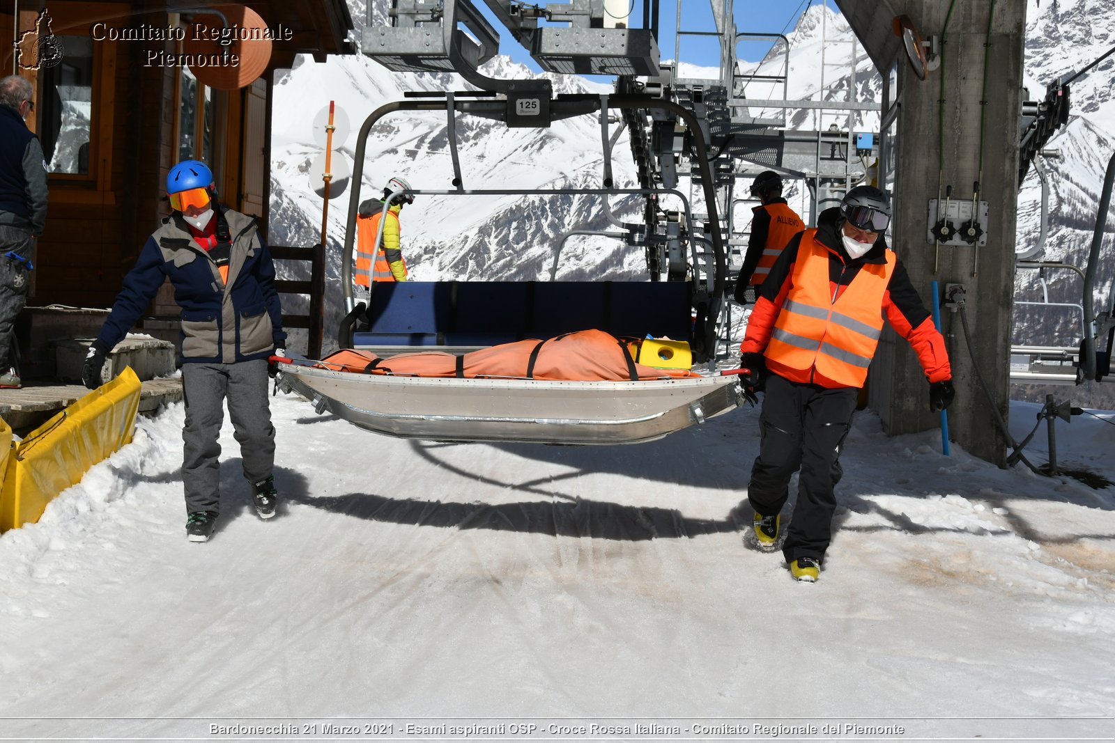 Bardonecchia 21 Marzo 2021 - Esami aspiranti OSP - Croce Rossa Italiana - Comitato Regionale del Piemonte