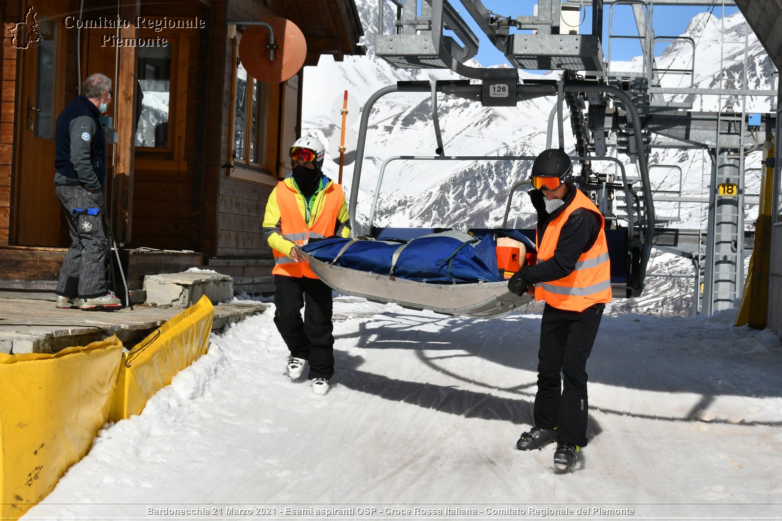 Bardonecchia 21 Marzo 2021 - Esami aspiranti OSP - Croce Rossa Italiana - Comitato Regionale del Piemonte