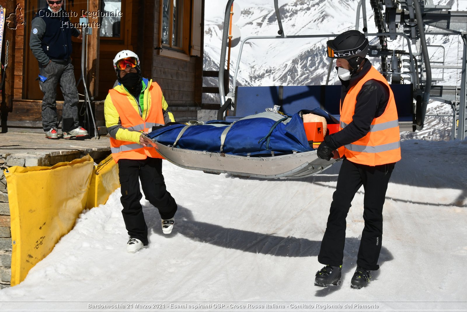 Bardonecchia 21 Marzo 2021 - Esami aspiranti OSP - Croce Rossa Italiana - Comitato Regionale del Piemonte