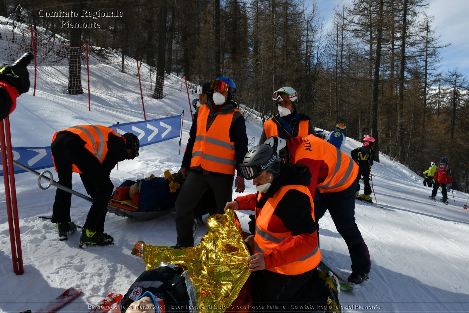 Bardonecchia 21 Marzo 2021 - Esami aspiranti OSP - Croce Rossa Italiana - Comitato Regionale del Piemonte