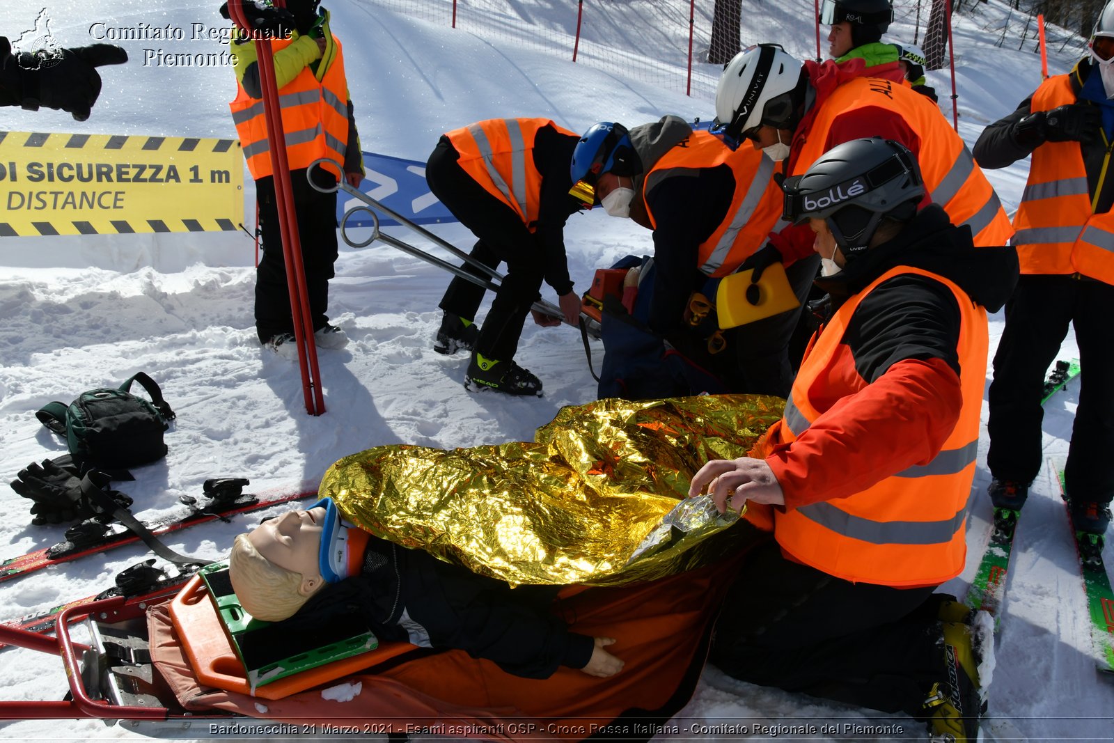 Bardonecchia 21 Marzo 2021 - Esami aspiranti OSP - Croce Rossa Italiana - Comitato Regionale del Piemonte