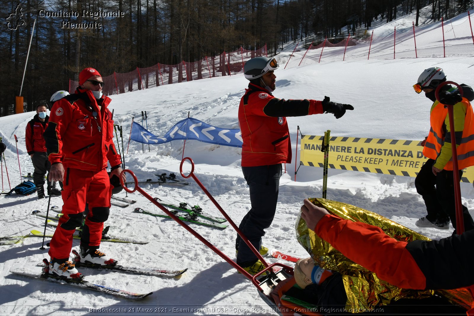 Bardonecchia 21 Marzo 2021 - Esami aspiranti OSP - Croce Rossa Italiana - Comitato Regionale del Piemonte