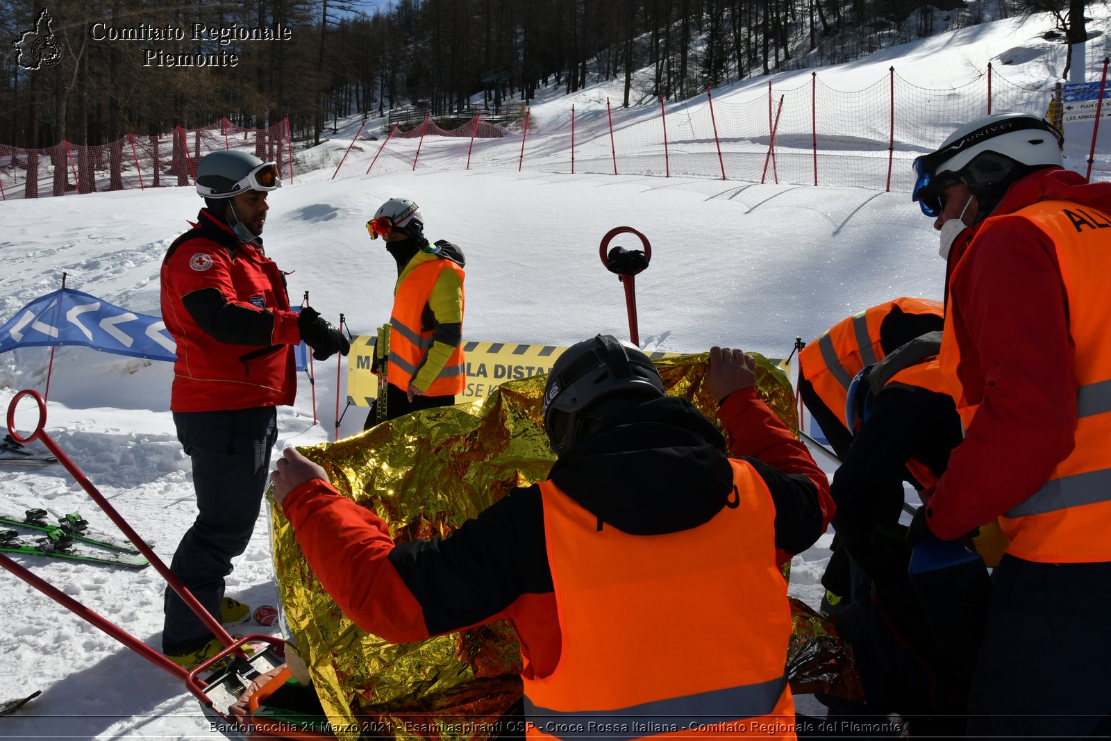 Bardonecchia 21 Marzo 2021 - Esami aspiranti OSP - Croce Rossa Italiana - Comitato Regionale del Piemonte