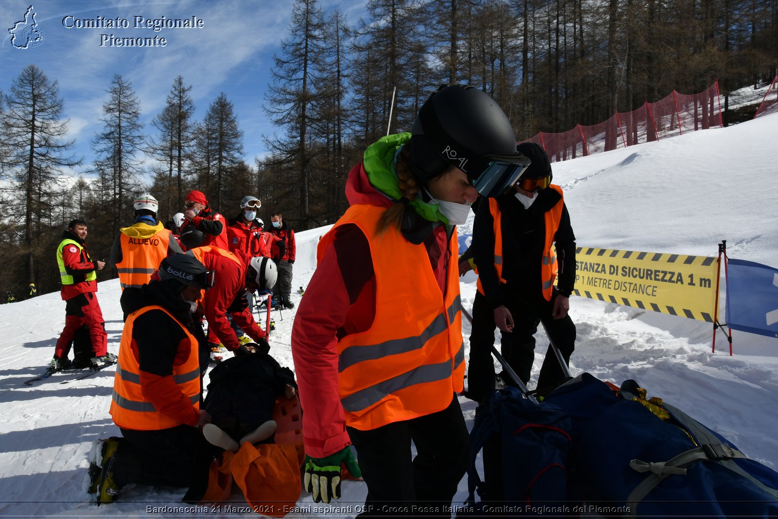 Bardonecchia 21 Marzo 2021 - Esami aspiranti OSP - Croce Rossa Italiana - Comitato Regionale del Piemonte