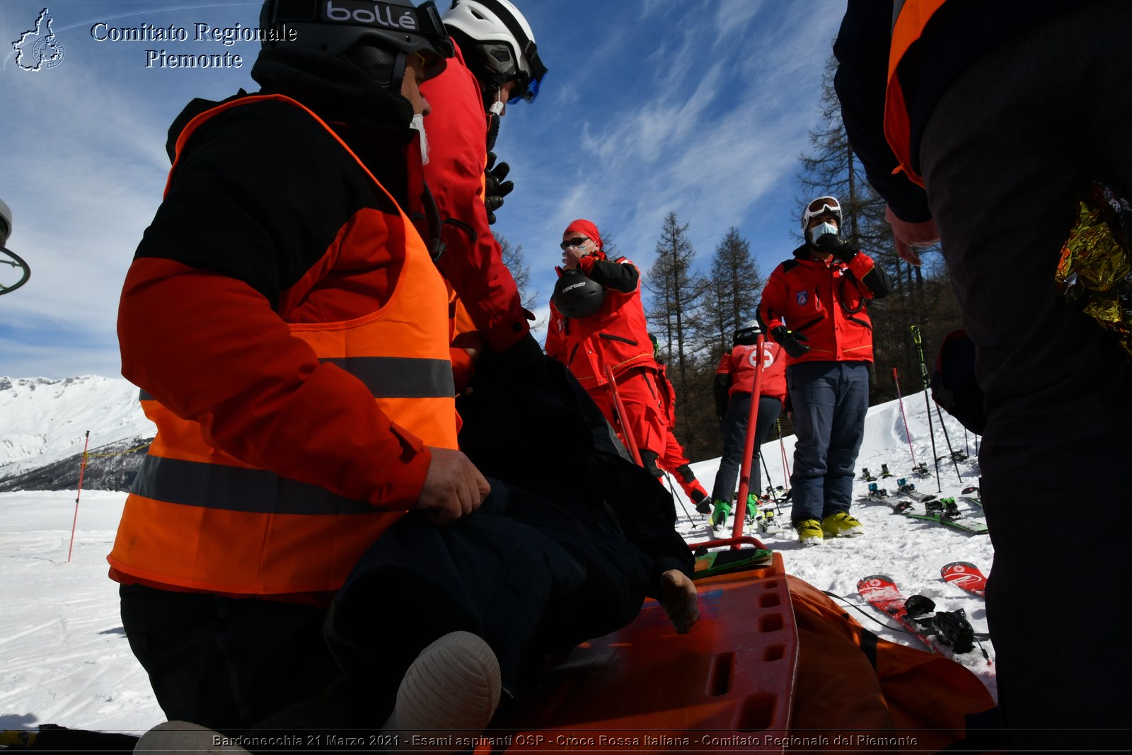 Bardonecchia 21 Marzo 2021 - Esami aspiranti OSP - Croce Rossa Italiana - Comitato Regionale del Piemonte