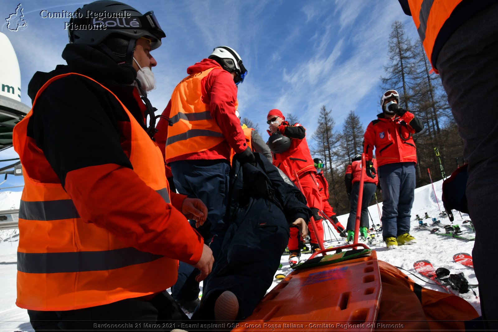 Bardonecchia 21 Marzo 2021 - Esami aspiranti OSP - Croce Rossa Italiana - Comitato Regionale del Piemonte