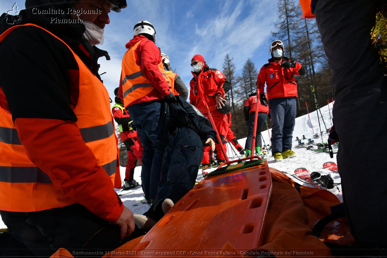 Bardonecchia 21 Marzo 2021 - Esami aspiranti OSP - Croce Rossa Italiana - Comitato Regionale del Piemonte