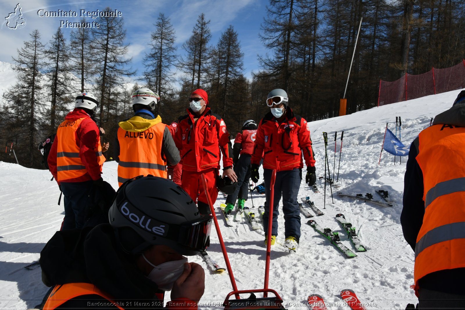 Bardonecchia 21 Marzo 2021 - Esami aspiranti OSP - Croce Rossa Italiana - Comitato Regionale del Piemonte