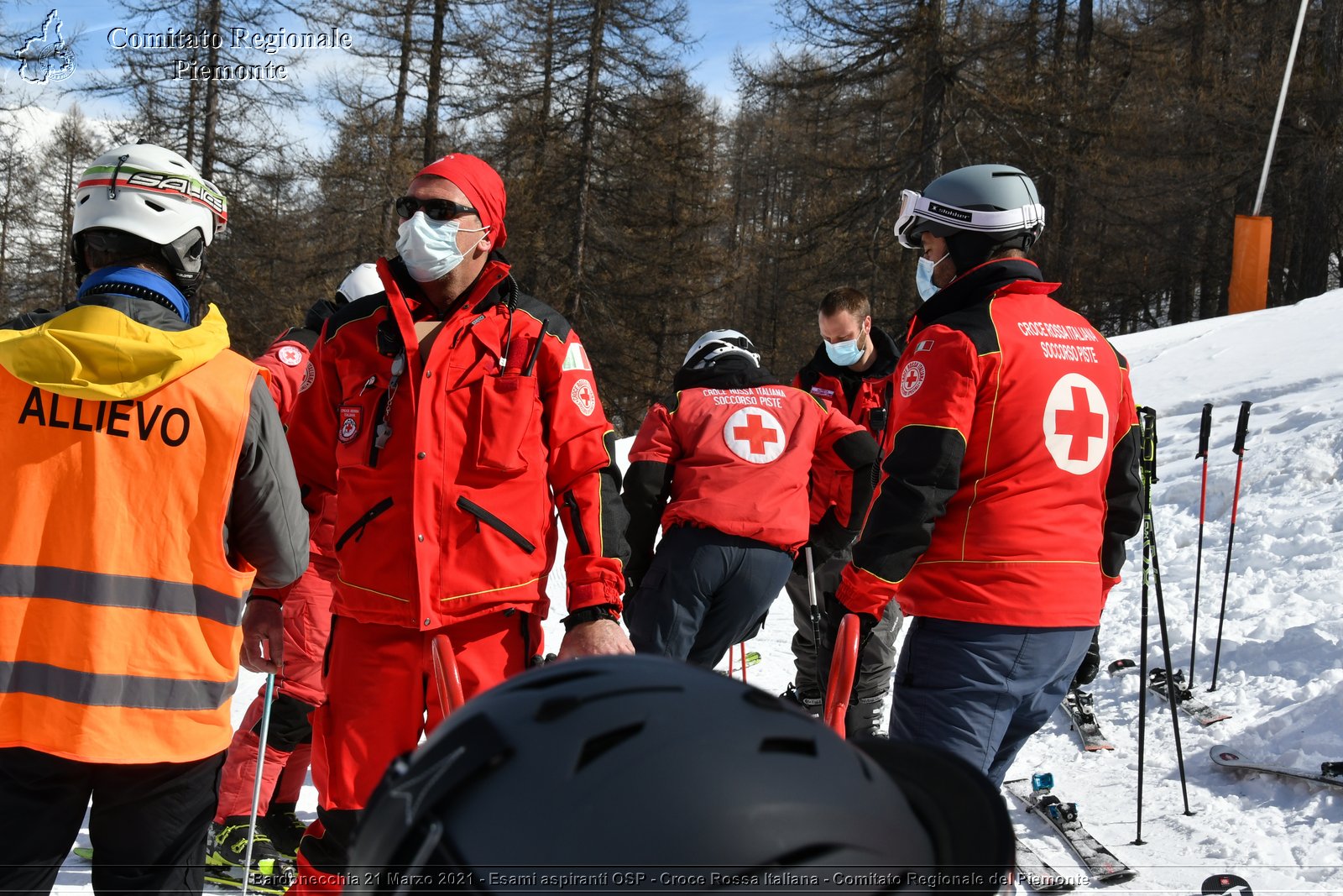 Bardonecchia 21 Marzo 2021 - Esami aspiranti OSP - Croce Rossa Italiana - Comitato Regionale del Piemonte