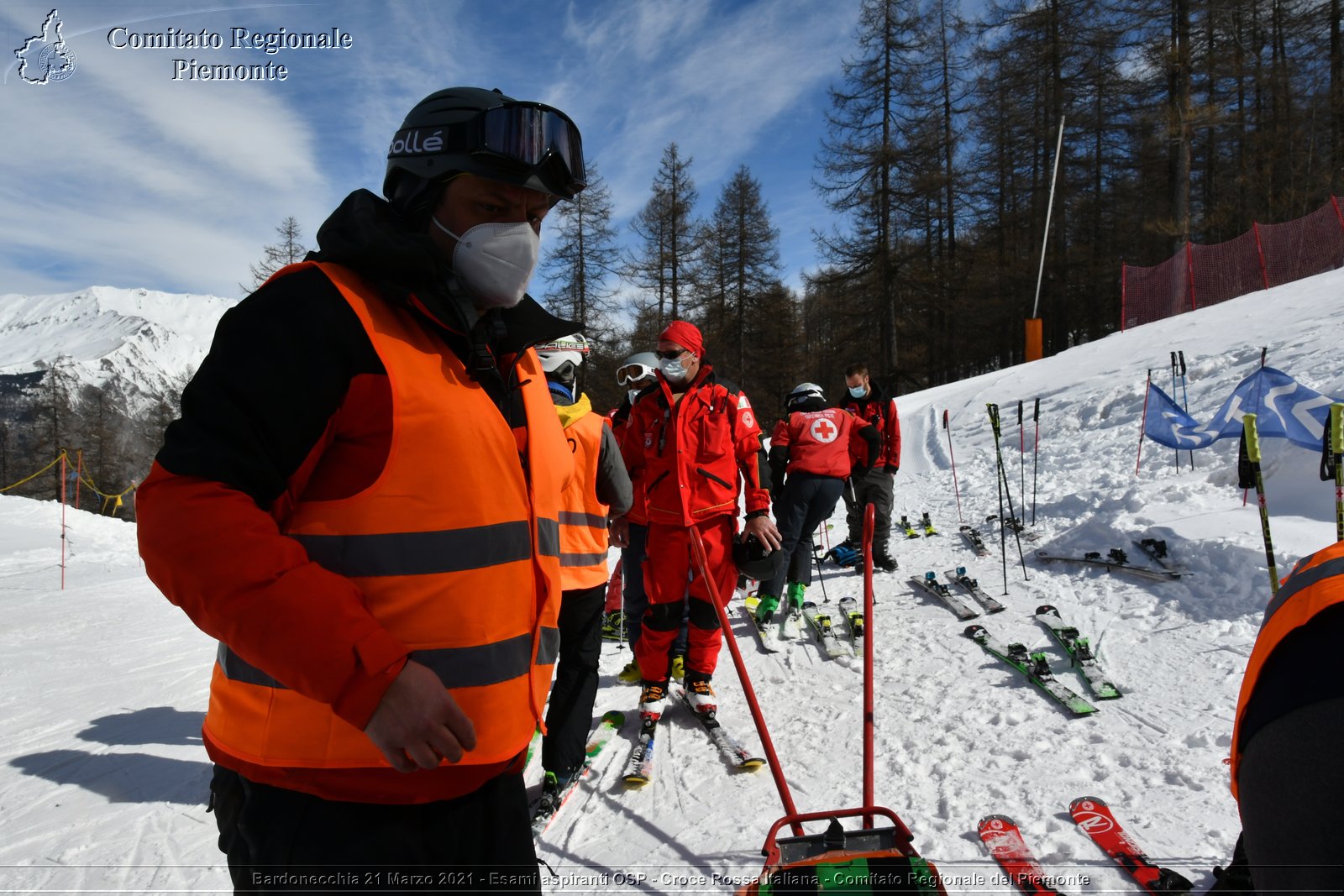 Bardonecchia 21 Marzo 2021 - Esami aspiranti OSP - Croce Rossa Italiana - Comitato Regionale del Piemonte