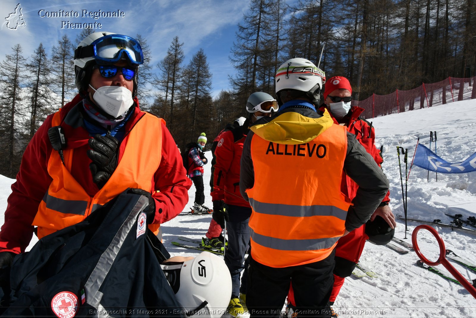 Bardonecchia 21 Marzo 2021 - Esami aspiranti OSP - Croce Rossa Italiana - Comitato Regionale del Piemonte