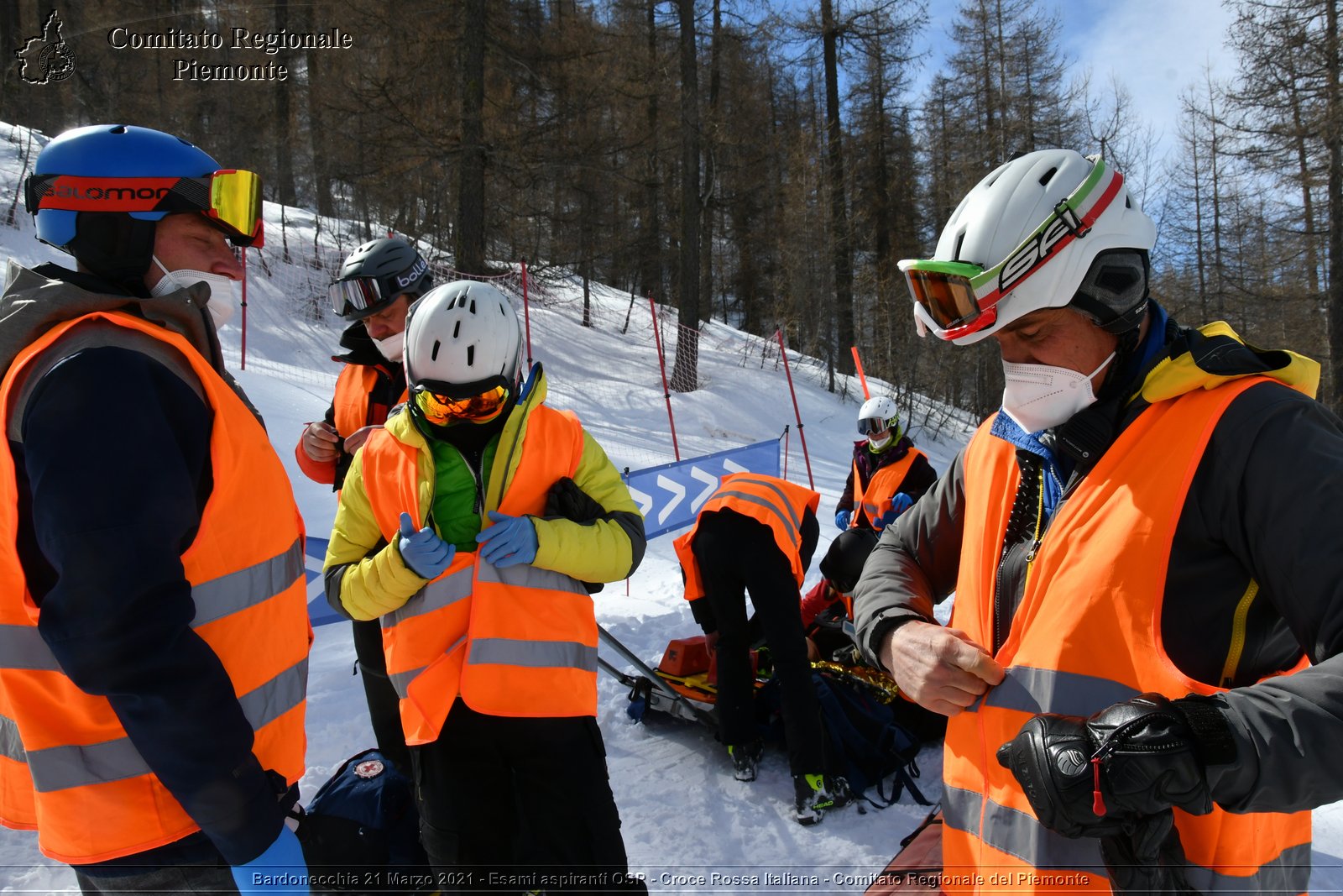 Bardonecchia 21 Marzo 2021 - Esami aspiranti OSP - Croce Rossa Italiana - Comitato Regionale del Piemonte