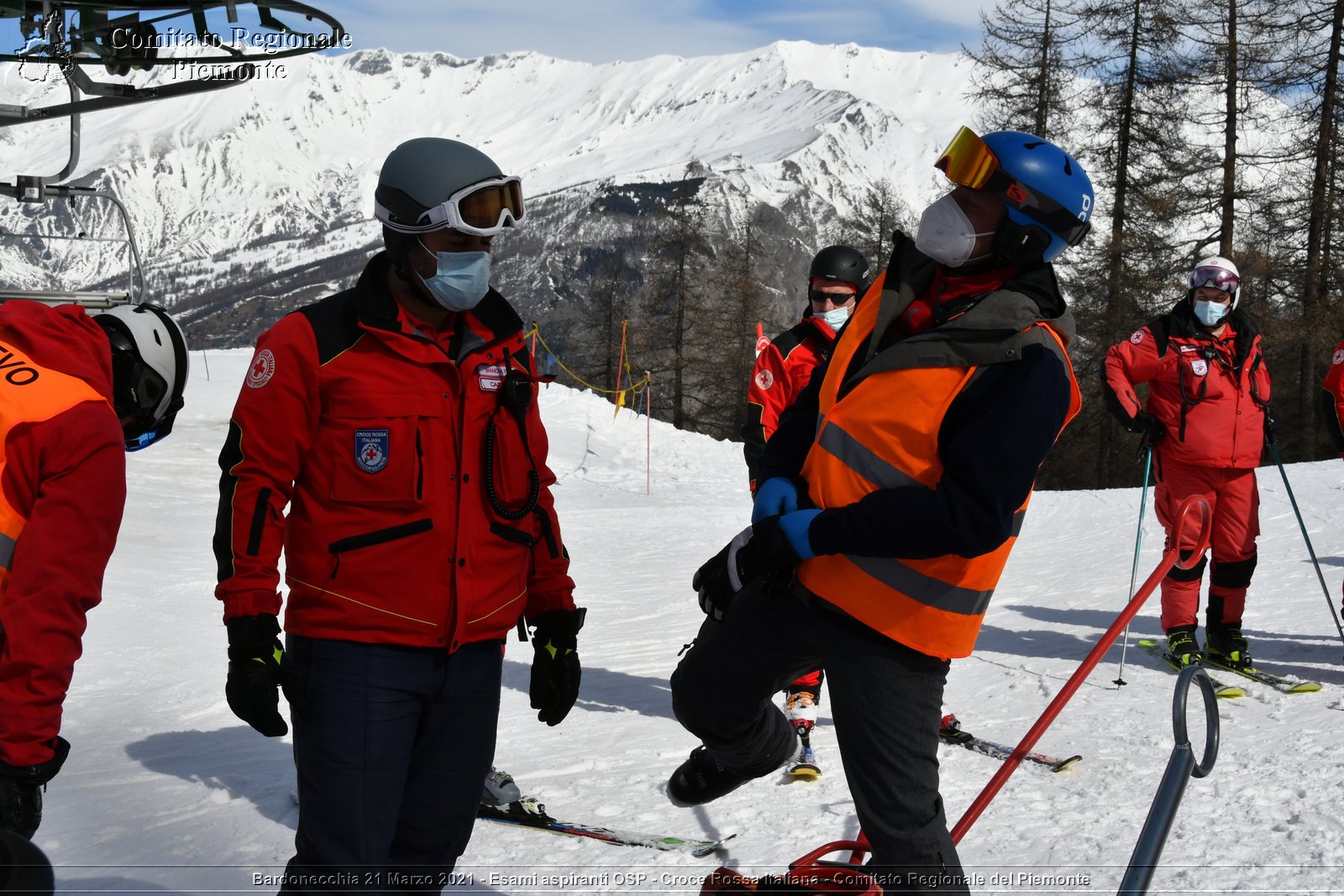 Bardonecchia 21 Marzo 2021 - Esami aspiranti OSP - Croce Rossa Italiana - Comitato Regionale del Piemonte