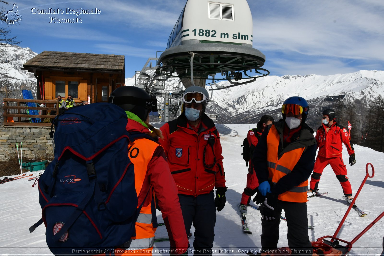 Bardonecchia 21 Marzo 2021 - Esami aspiranti OSP - Croce Rossa Italiana - Comitato Regionale del Piemonte