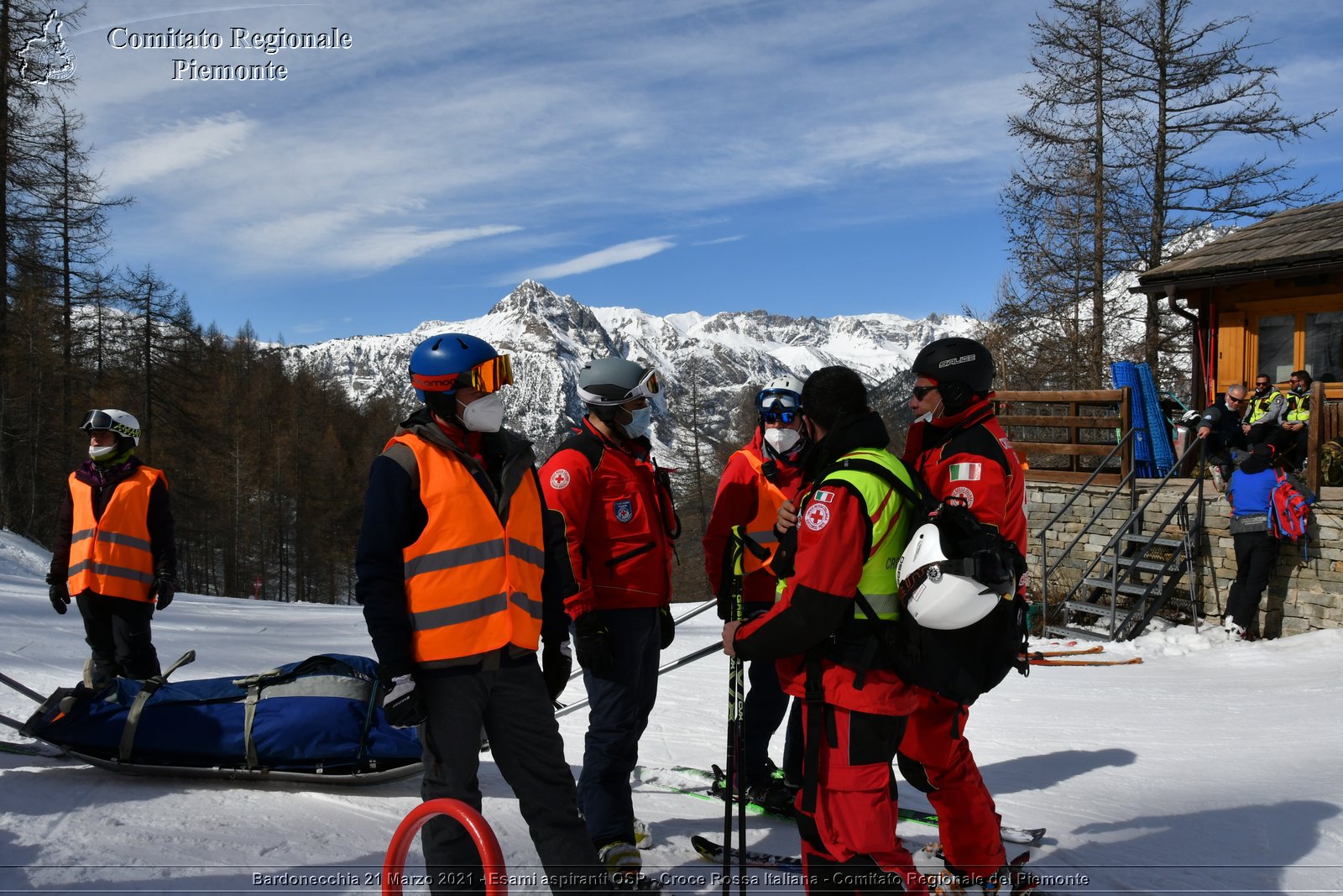 Bardonecchia 21 Marzo 2021 - Esami aspiranti OSP - Croce Rossa Italiana - Comitato Regionale del Piemonte