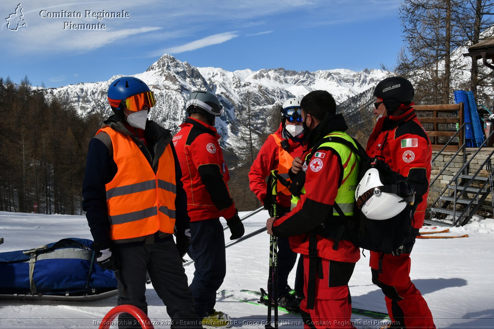 Bardonecchia 21 Marzo 2021 - Esami aspiranti OSP - Croce Rossa Italiana - Comitato Regionale del Piemonte