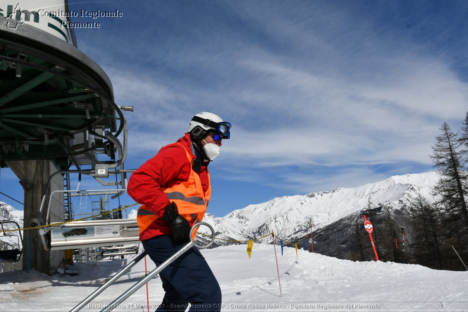 Bardonecchia 21 Marzo 2021 - Esami aspiranti OSP - Croce Rossa Italiana - Comitato Regionale del Piemonte