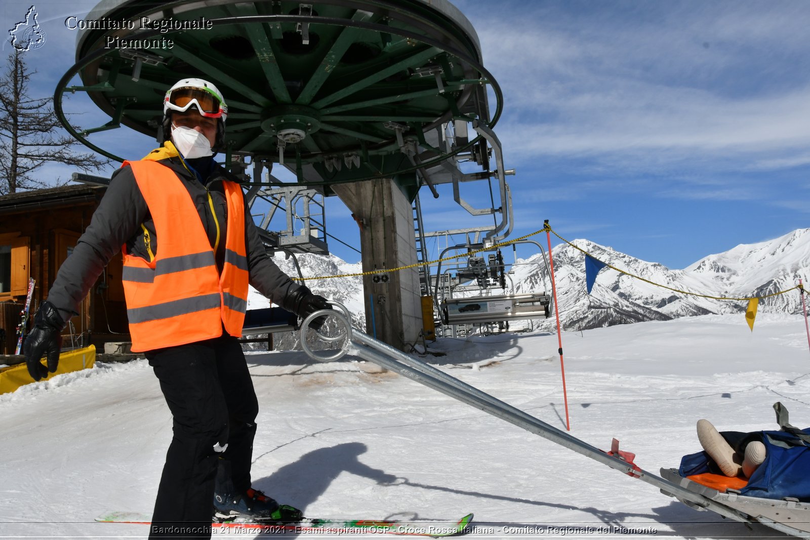 Bardonecchia 21 Marzo 2021 - Esami aspiranti OSP - Croce Rossa Italiana - Comitato Regionale del Piemonte