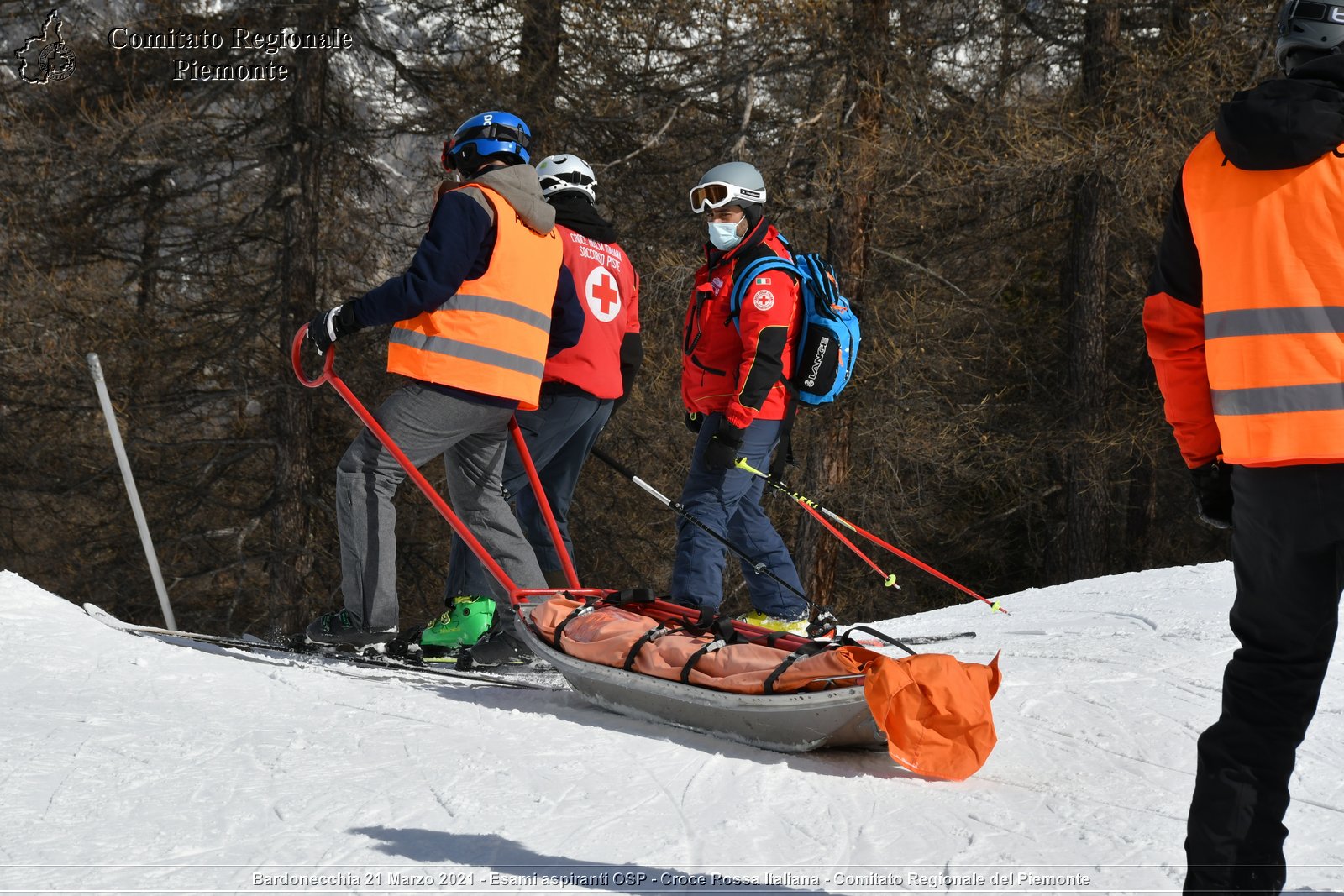 Bardonecchia 21 Marzo 2021 - Esami aspiranti OSP - Croce Rossa Italiana - Comitato Regionale del Piemonte