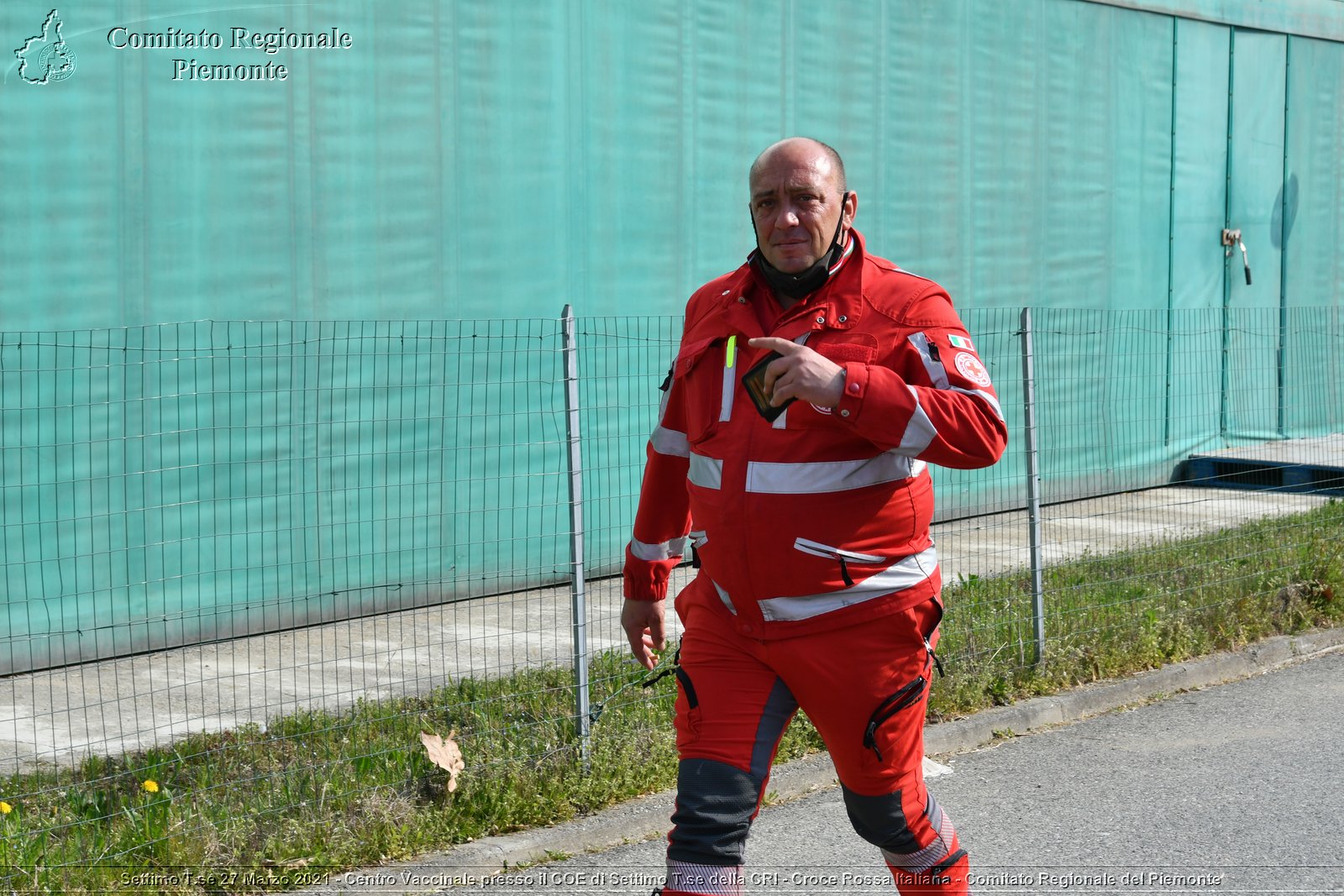 Settimo T.se 27 Marzo 2021 - Centro Vaccinale presso il COE di Settimo T.se della CRI - Croce Rossa Italiana - Comitato Regionale del Piemonte