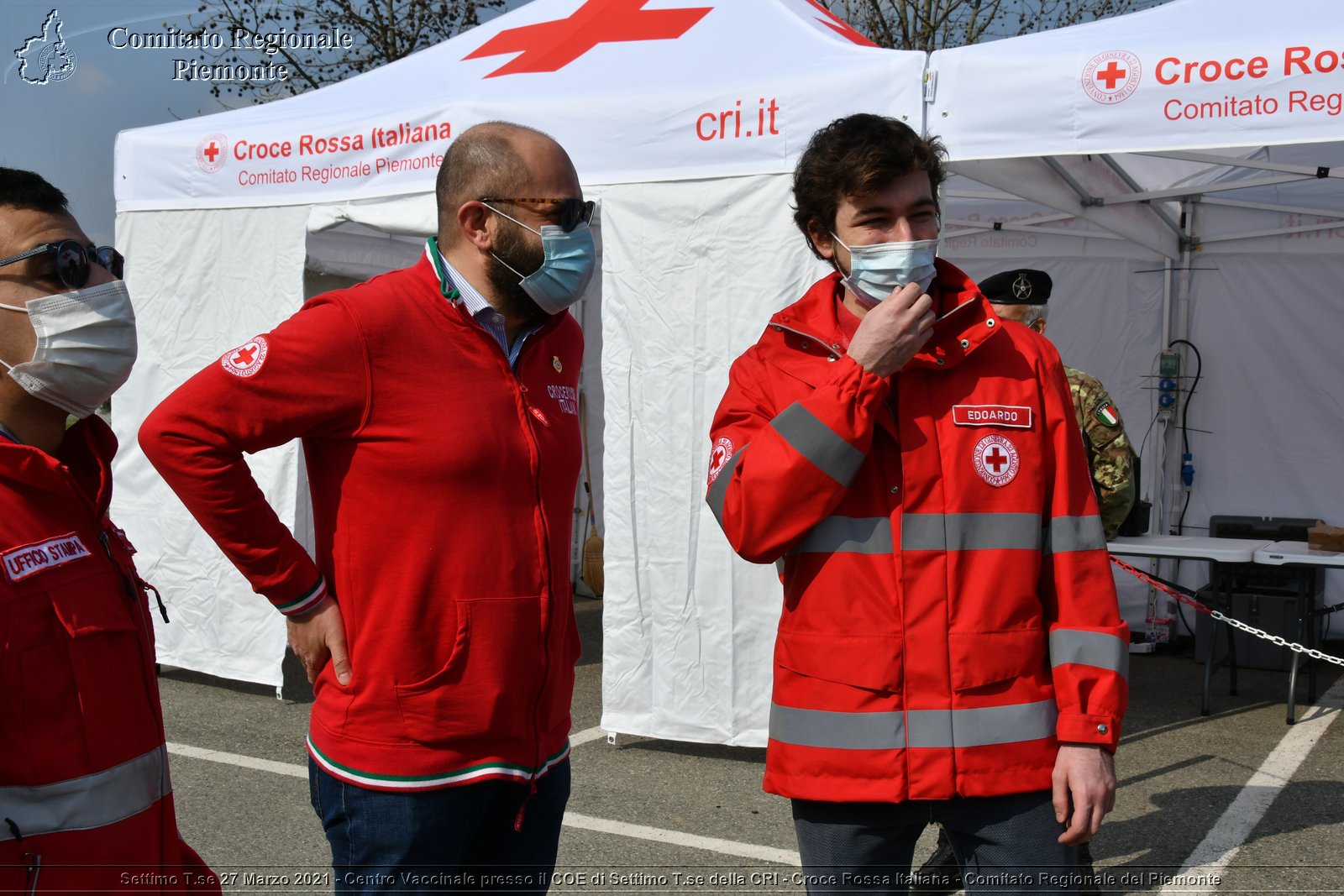 Settimo T.se 27 Marzo 2021 - Centro Vaccinale presso il COE di Settimo T.se della CRI - Croce Rossa Italiana - Comitato Regionale del Piemonte