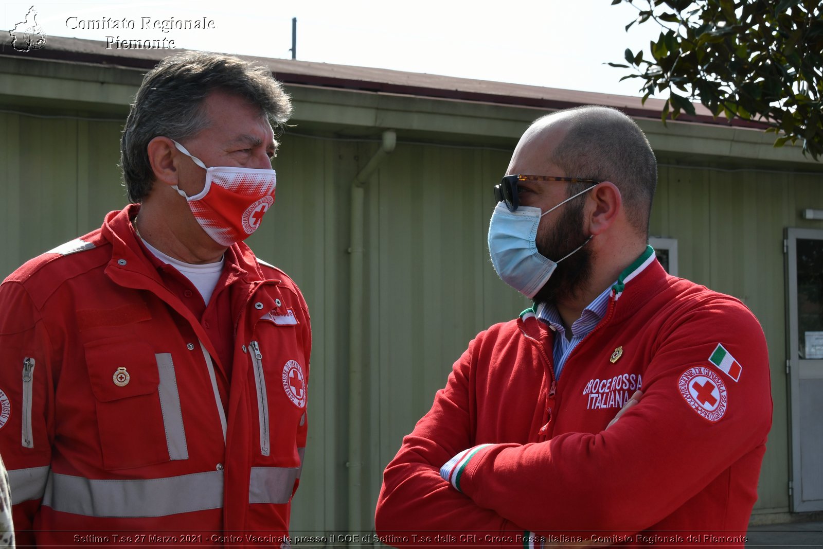 Settimo T.se 27 Marzo 2021 - Centro Vaccinale presso il COE di Settimo T.se della CRI - Croce Rossa Italiana - Comitato Regionale del Piemonte