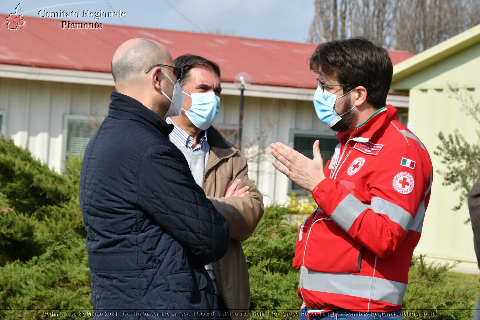 Settimo T.se 27 Marzo 2021 - Centro Vaccinale presso il COE di Settimo T.se della CRI - Croce Rossa Italiana - Comitato Regionale del Piemonte