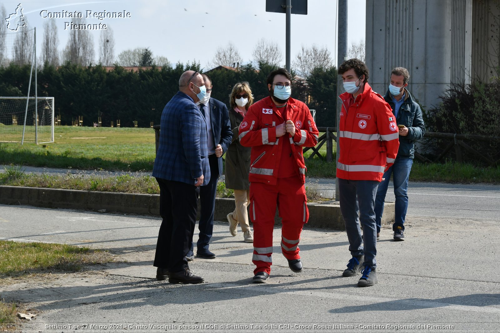 Settimo T.se 27 Marzo 2021 - Centro Vaccinale presso il COE di Settimo T.se della CRI - Croce Rossa Italiana - Comitato Regionale del Piemonte