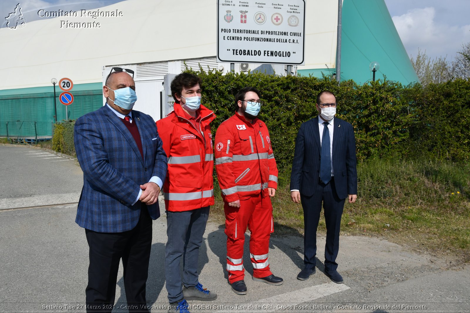 Settimo T.se 27 Marzo 2021 - Centro Vaccinale presso il COE di Settimo T.se della CRI - Croce Rossa Italiana - Comitato Regionale del Piemonte