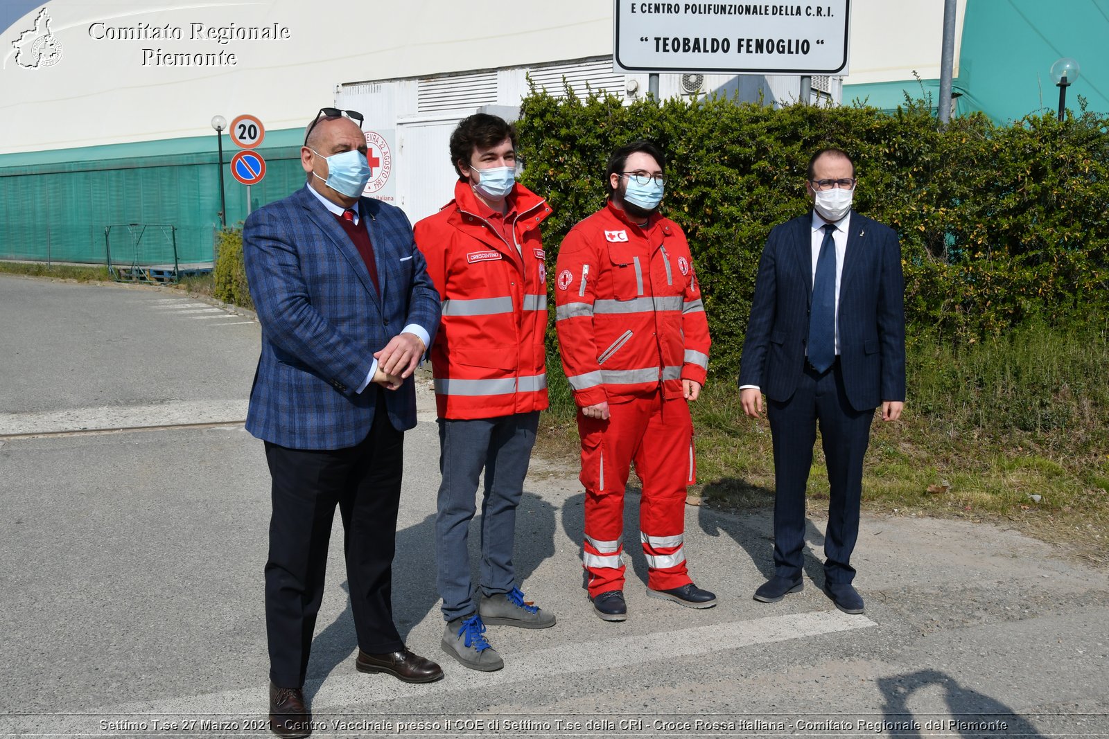 Settimo T.se 27 Marzo 2021 - Centro Vaccinale presso il COE di Settimo T.se della CRI - Croce Rossa Italiana - Comitato Regionale del Piemonte