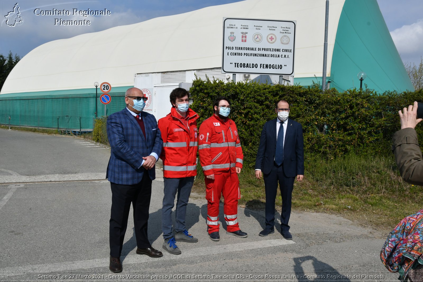 Settimo T.se 27 Marzo 2021 - Centro Vaccinale presso il COE di Settimo T.se della CRI - Croce Rossa Italiana - Comitato Regionale del Piemonte