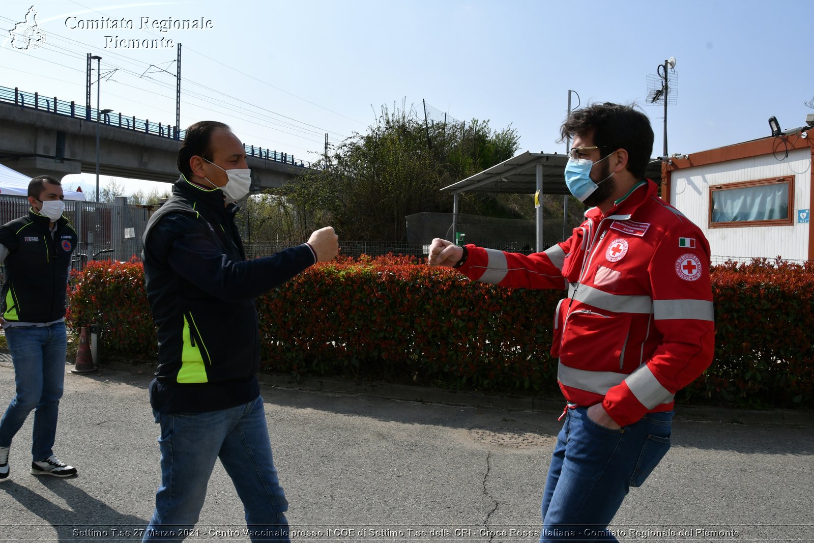 Settimo T.se 27 Marzo 2021 - Centro Vaccinale presso il COE di Settimo T.se della CRI - Croce Rossa Italiana - Comitato Regionale del Piemonte